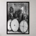 Masai Warriors Kenya, Africa 1920 posters