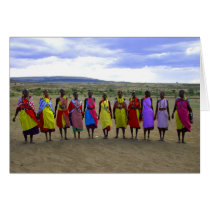 MASAI WOMEN IN KENYA AFRICA cards by ANGELHELEN MASAI WOMEN IN KENYA AFRICA cards