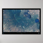 Masaya and Laguna de Apoyo, Nicaragua Satellite Po Print