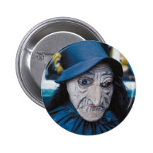 Máscara asustadiza de la bruja pins
