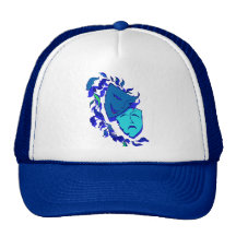 Máscaras hermosas del teatro gorras de camionero
