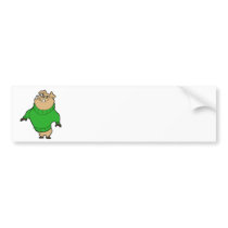 Mascot - Hog Green Bumper Stickers