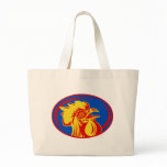 mascot rooster cockerel france canvas bags