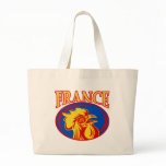 mascot rugby rooster cockerel france canvas bags