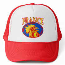 mascot rugby rooster cockerel france mesh hat