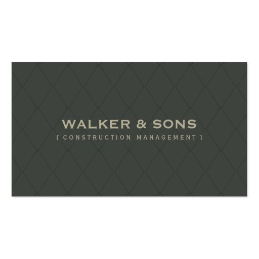 MASCULINE BUSINESS CARD :: simply smart 5 (front side)