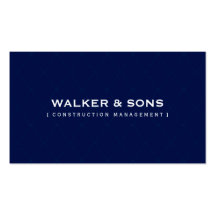 MASCULINE BUSINESS CARD :: simply smart  navy blue