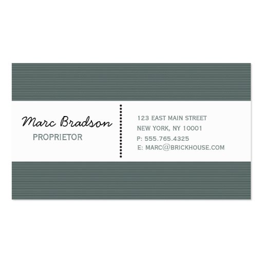 Masculine -Corporate Business Card (front side)