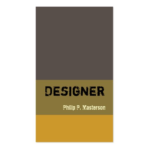 Masculine Designer Architecture Designs Business Card Template (front side)
