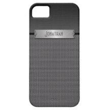 Masculine Gray Metal Chain Look Monogram iPhone 5 Cover