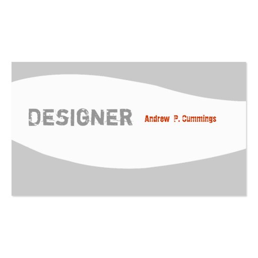 Masculine Guy Minimal  Designer Designs Business Card Templates (front side)