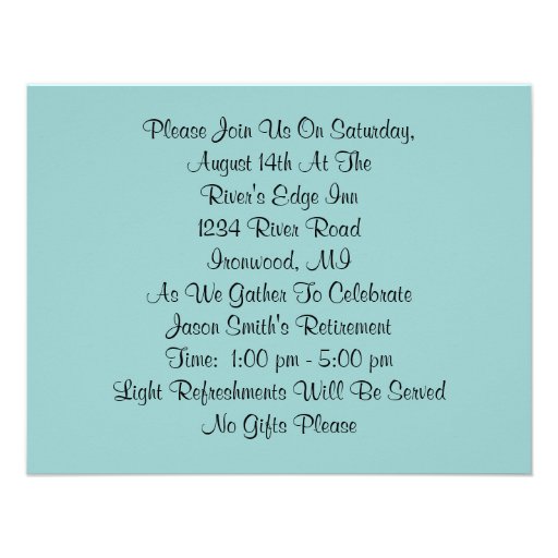 Masculine Hand Pliers Retire Retirement Invitation