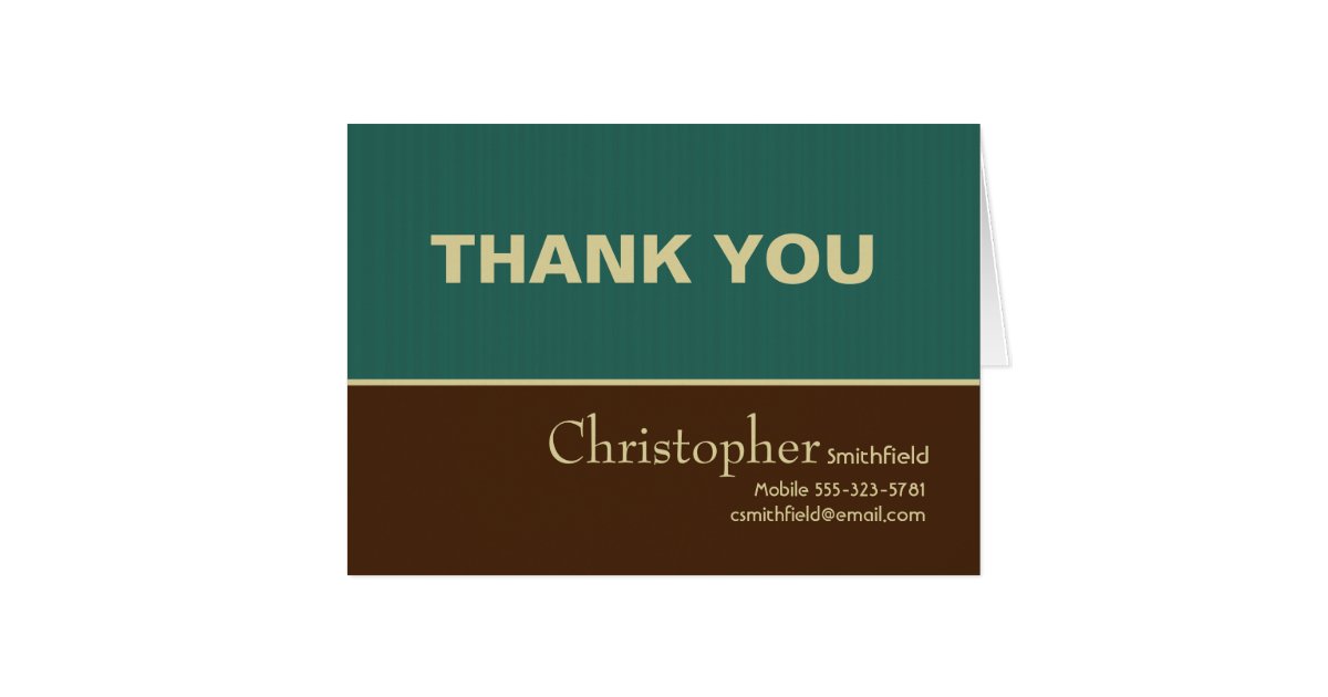 masculine job interview thank you card zazzle thank you card for interviews