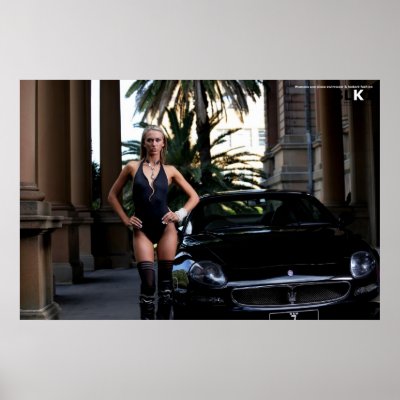 Maserati photo - Print of Maserati car with swimsu by onepieceswimsuit