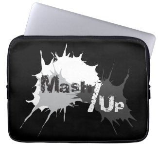 Mash/Up Grayscale (for dark colors) Laptop Sleeves