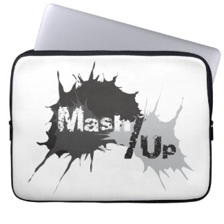Mash/Up Grayscale (for light colors) Laptop Sleeve