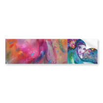 MASK IN BLUE AND PINK - detail bumper stickers