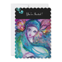 MASK IN BLUE invitations