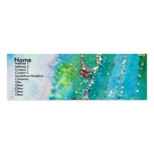 MASK IN BLUE / Venetian Masquerade ,Teal Business Card
