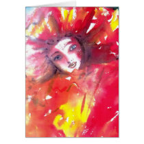 MASK IN RED 2 cards by bulgan_lumini MASK IN RED 2 cards
