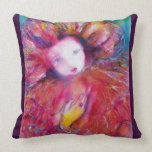 MASK IN RED  / Venetian Masquearde Ball Throw Pillow
