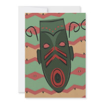 Mask Matisse Style Personalized Invitations