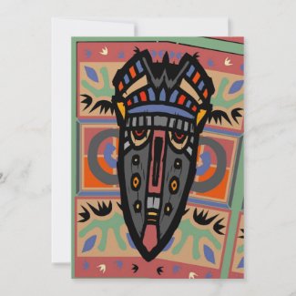 Mask Matisse Style invitation