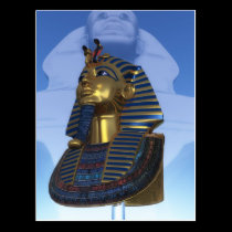 Mask of the pharaoh postcards