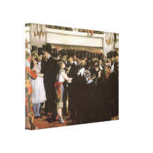 Masked Ball at the Opera, Manet, Vintage Fine Art Canvas Print