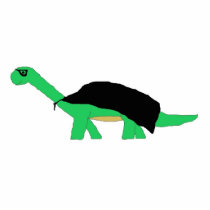 Masked Caped Apatosaurus sculpture photo sculptures