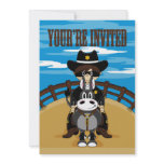 Masked Cowboy Party Invite