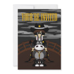 Masked Cowboy Party Invite