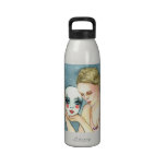 masked girl Water Bottle water bottles