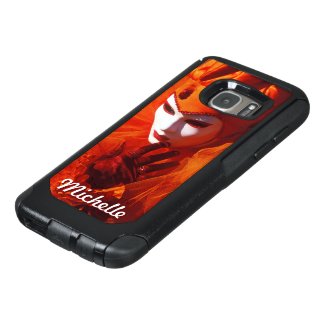 Masked Harlequin With Orange Carnival Costume OtterBox Samsung Galaxy S7 Case