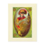 Masked Lady Halloween Greetings Postcards