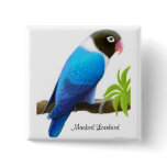 Masked Lovebird Pin