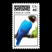 Masked Lovebird Postage postage