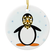 Masked Penguin Ornament ornaments