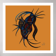 Masked Spirit Reproduction Print