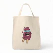 masked super villian hero grape ice pop canvas bags
