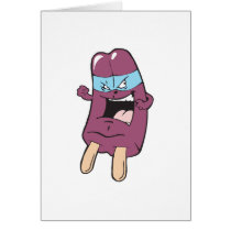 masked super villian hero grape ice pop cards