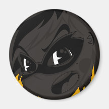 Masked Supergirl Hero Magnet