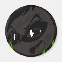 Masked Supergirl Hero Magnet