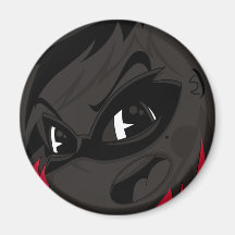Masked Supergirl Hero Magnet