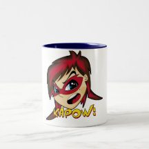 Masked Superhero Girl Mug