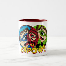 Masked Superhero Girl Mug