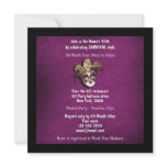 Masked venetian theme costume party custom invite