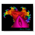 Masks by fractals posters