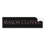 Mason Clover Bumper Sticker