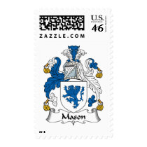 Mason Family Crest postage by coatsofarms Mason Family Crest postage